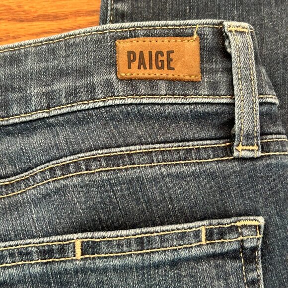 PAIGE Denim Skyline Ankle Peg Jeans Size 27 Raw Hem - Picture 9 of 12